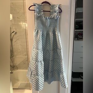 Hill House Home Ellie Dress Snowflake Brocade